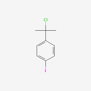 molecular formula C9H10ClI B8640534 1-(2-chloropropan-2-yl)-4-iodobenzene 