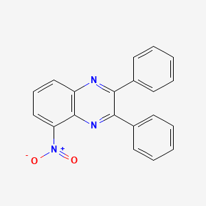 molecular formula C20H13N3O2 B8640550 5-Nitro-2,3-diphenylquinoxaline 