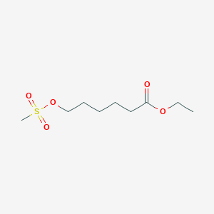 molecular formula C9H18O5S B8640573 Ethyl 6-methylsulfonyloxyhexanoate CAS No. 124668-93-5
