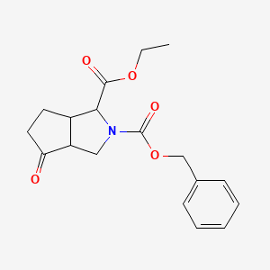 2-Benzyl 1-ethyl (3aR,6aS)-4-oxo-octahydrocyclopenta[c]pyrrole-1,2-dicarboxylate