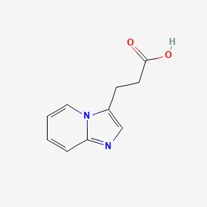 molecular formula C10H10N2O2 B8640752 Imidazo[1,2-a]pyridine-3-propanoic acid 