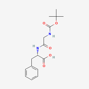 molecular formula C16H22N2O5 B8640812 tert-Butyloxycarbonyl-glycylphenylalanine CAS No. 4530-37-4