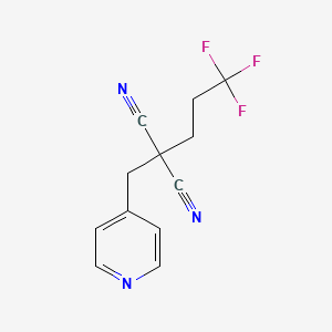 [(Pyridin-4-yl)methyl](3,3,3-trifluoropropyl)propanedinitrile