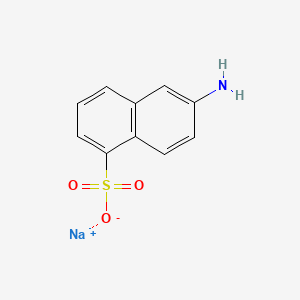 molecular formula C10H8NNaO3S B8641043 Sodium 6-aminonaphthalene-1-sulphonate CAS No. 58306-87-9