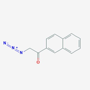 molecular formula C12H9N3O B8641084 1-(2-Naphthyl)-2-azidoethanone 