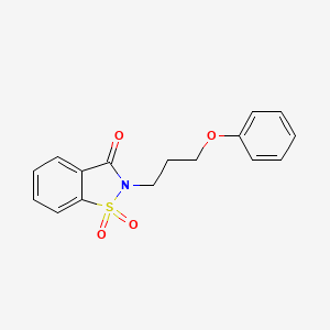 molecular formula C16H15NO4S B8641103 N-(3-Phenoxypropyl)saccharin 