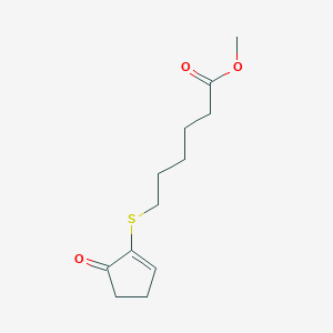 B8641170 2-(5-Carbomethoxypentylthio)cyclopent-2-en-1-one CAS No. 63328-87-0