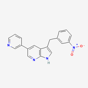3-(3-nitro-benzyl)-5-pyridin-3-yl-1H-pyrrolo[2,3-b]pyridine