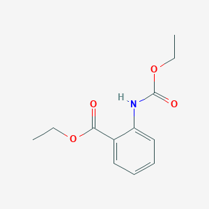 molecular formula C12H15NO4 B8641256 Ethyl-N-ethoxycarbonyl-o-aminobenzoate 