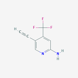 2-Pyridinamine, 5-ethynyl-4-(trifluoromethyl)-