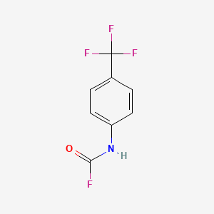molecular formula C8H5F4NO B8641297 [4-(Trifluoromethyl)phenyl]carbamyl fluoride CAS No. 54041-82-6