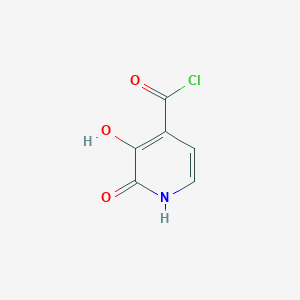 molecular formula C6H4ClNO3 B8641308 3-Hydroxy-2-oxo-1,2-dihydropyridine-4-carbonyl chloride 