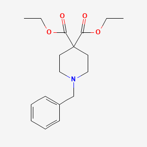 molecular formula C18H25NO4 B8641312 Diethyl 1-benzylpiperidine-4,4-dicarboxylate 
