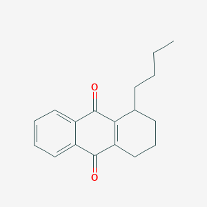 1-Butyl-1,2,3,4-tetrahydroanthracene-9,10-dione
