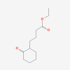 molecular formula C12H20O3 B8641335 Cyclohexanebutanoic acid, 2-oxo-, ethyl ester 