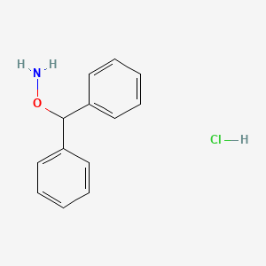molecular formula C13H14ClNO B8641341 O-Benzhydrylhydroxylamine hydrochloride CAS No. 3482-34-6