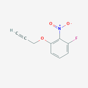 molecular formula C9H6FNO3 B8641359 1-Fluoro-2-nitro-3-prop-2-ynyloxy-benzene 