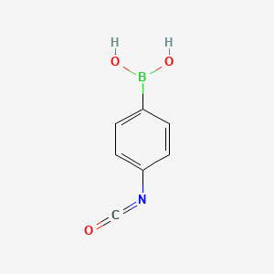 molecular formula C7H6BNO3 B8641398 (4-Isocyanatophenyl)boronic acid CAS No. 1184962-64-8
