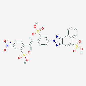 B086414 2-[4-[2-(4-Nitro-2-sulphophenyl)vinyl]-3-sulphophenyl]-2h-naphtho[1,2-d]triazole-5-sulphonic acid CAS No. 131-43-1