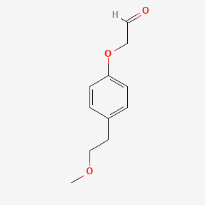 molecular formula C11H14O3 B8641411 4-(2-Methoxyethyl)-phenoxy-acetaldehyde 