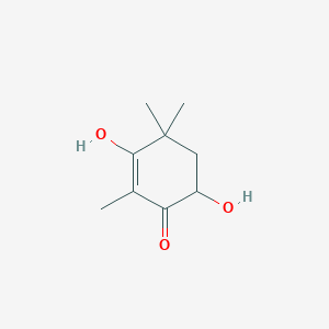 molecular formula C9H14O3 B8641422 3,4-Dihydroxy-2,6,6-trimethyl-2-cyclohexen-1-one 