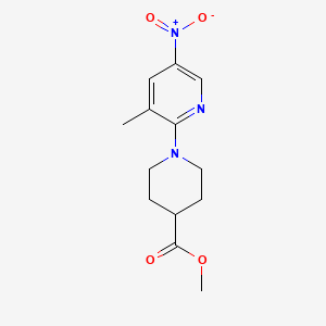Methyl 1-(3-methyl-5-nitropyridin-2-yl)piperidine-4-carboxylate