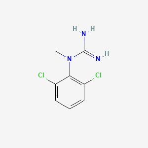 molecular formula C8H9Cl2N3 B8641442 1-(2,6-Dichlorophenyl)-1-methylguanidine CAS No. 57805-07-9