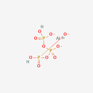 molecular formula AlH2O10P3 B086416 Triphosphoric acid, aluminum salt (1:1) CAS No. 13939-25-8