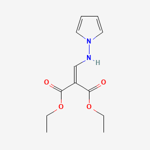 molecular formula C12H16N2O4 B8641648 diethyl 2-((1H-pyrrol-1-ylamino)methylene)malonate 
