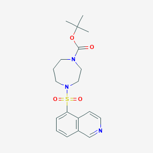 molecular formula C19H25N3O4S B8641704 Tert-butyl 4-(isoquinolin-5-ylsulfonyl)-1,4-diazepane-1-carboxylate 