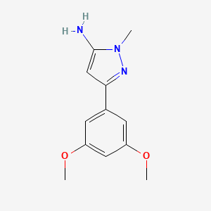 3-(3,5-dimethoxyphenyl)-1-methyl-1H-pyrazol-5-amine