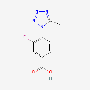 3-Fluoro-4-(5-methyl-tetrazol-1-yl)-benzoic acid