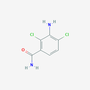 molecular formula C7H6Cl2N2O B8642005 3-Amino-2,4-dichlorobenzamide 