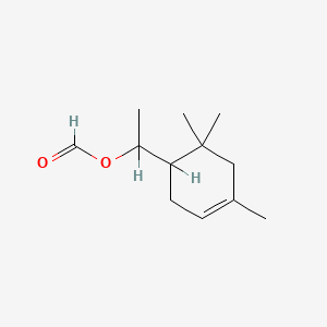 molecular formula C12H20O2 B8642033 alpha,4,6,6-Tetramethylcyclohex-3-ene-1-methyl formate CAS No. 63649-51-4