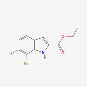 molecular formula C12H12BrNO2 B8642112 ethyl 7-bromo-6-methyl-1H-indole-2-carboxylate 