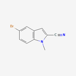 molecular formula C10H7BrN2 B8642118 5-Bromo-1-methylindole-2-carbonitrile 