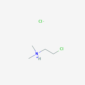 molecular formula C4H11Cl2N B8642139 N-(2-Chloroethyl)-N,N-dimethylammonium chloride 