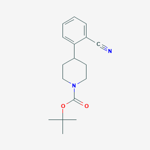 molecular formula C17H22N2O2 B8642294 Tert-butyl 4-(2-cyanophenyl)piperidine-1-carboxylate 