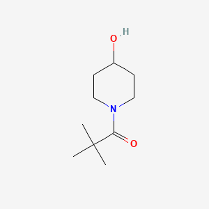 molecular formula C10H19NO2 B8642459 1-Pivaloylpiperidine-4-ol 