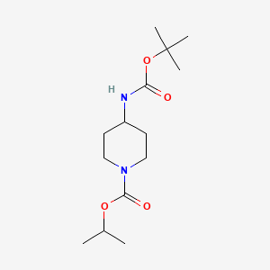 4-Tert-butoxycarbonylamino-piperidine-1-carboxylic acid isopropyl ester