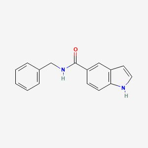 molecular formula C16H14N2O B8642534 N-benzyl-1H-indole-5-carboxamide CAS No. 121206-75-5