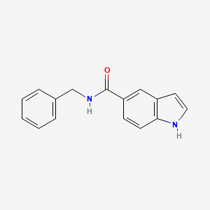 1h-Indole-5-carboxamide,n-(phenylmethyl)-