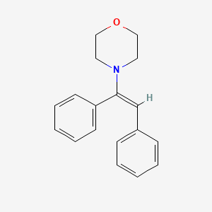 molecular formula C18H19NO B8642576 4-[(E)-1,2-diphenylethenyl]morpholine CAS No. 4176-69-6