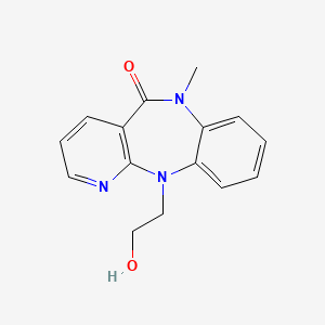 N11-(2-Hydroxyethyl)-N6-methyl-6,11-dihydro-5H-pyrido(2,3-b)(1,5)benzodiazepin-5-one