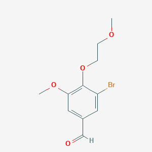3-Bromo-4-(2-methoxyethoxy)-5-methoxybenzaldehyde