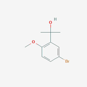 molecular formula C10H13BrO2 B8642697 2-(5-Bromo-2-methoxyphenyl)propan-2-ol 