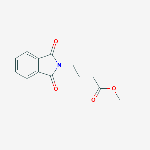 molecular formula C14H15NO4 B086427 2H-Isoindole-2-butanoic acid, 1,3-dihydro-1,3-dioxo-, ethyl ester CAS No. 10294-97-0