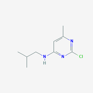 molecular formula C9H14ClN3 B8642700 2-Chloro-N-isobutyl-6-methyl-4-pyrimidinamine 
