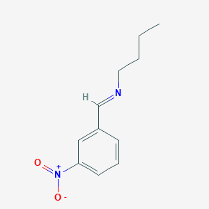 molecular formula C11H14N2O2 B8642705 butyl-(3-nitro-benzyliden)-amine CAS No. 718-16-1