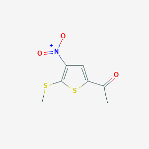 1-[5-(Methylsulfanyl)-4-nitrothiophen-2-yl]ethan-1-one